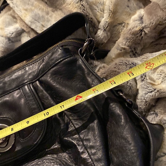 DANIER NWOT leather satchel with designs - Picture 13 of 14